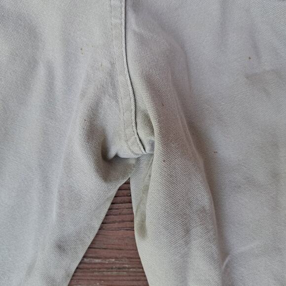 Vintage PNB Nation Clothing Carpenter Cargo pants 34X34 Men Baggy Y2K Kaki Hip H - Picture 9 of 13